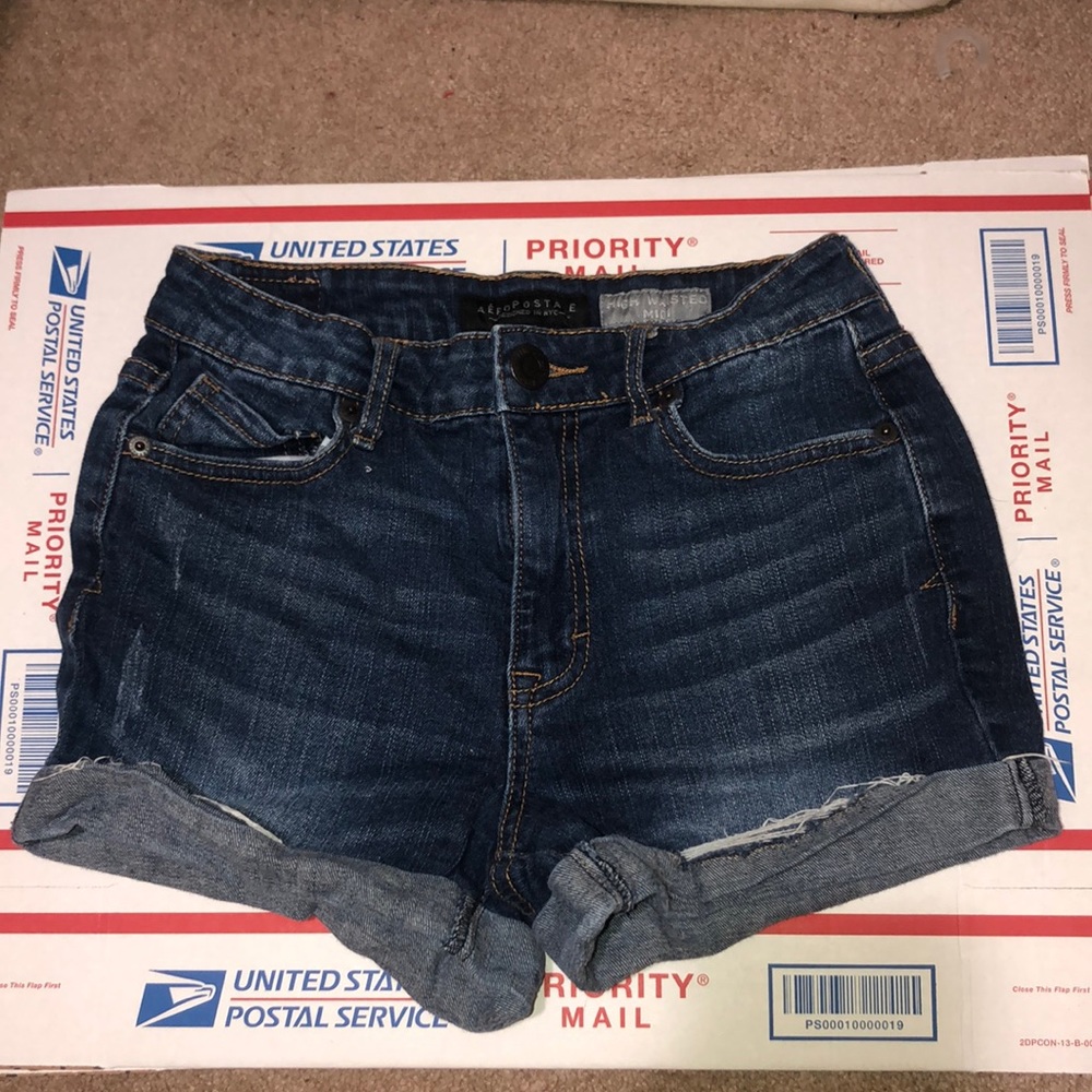Size 2 Aeropostale High Wasted Midi Shorts